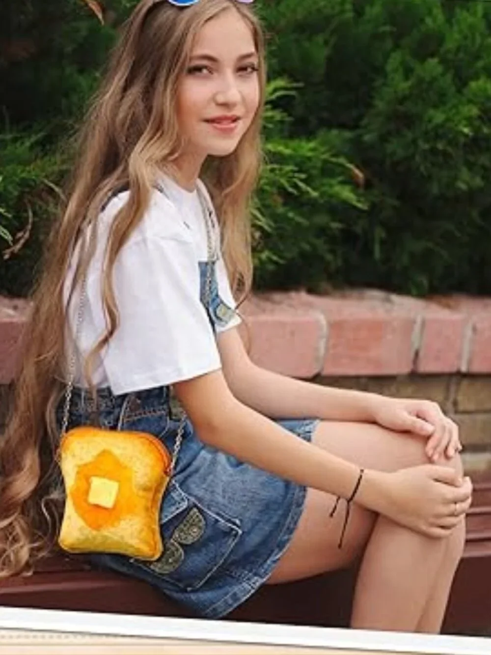 Butter Toast Shoulder Bag Crossbody Handbag New !!